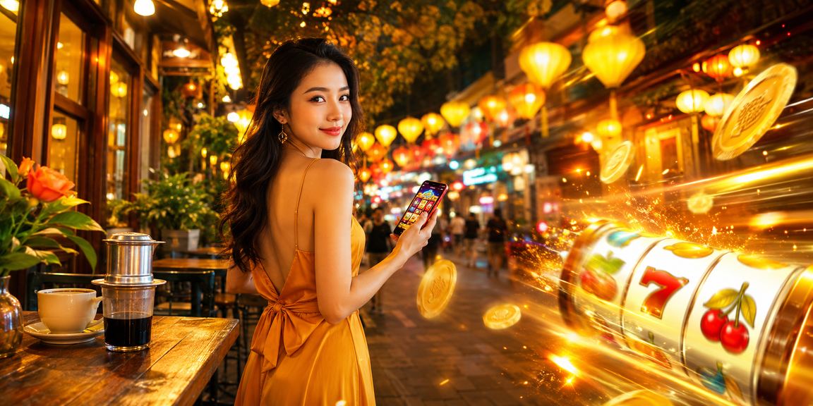 Người chơi tại Hà Nội vừa uống cà phê vừa kiểm tra tỷ lệ kèo và slot game trên điện thoại